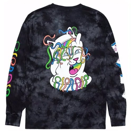 Лонгслив RIPNDIP Acid Playdo Long Sleeve Black Lightning Wash / M
