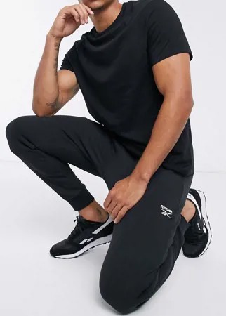 Черные джоггеры с логотипом Reebok Classics-Черный