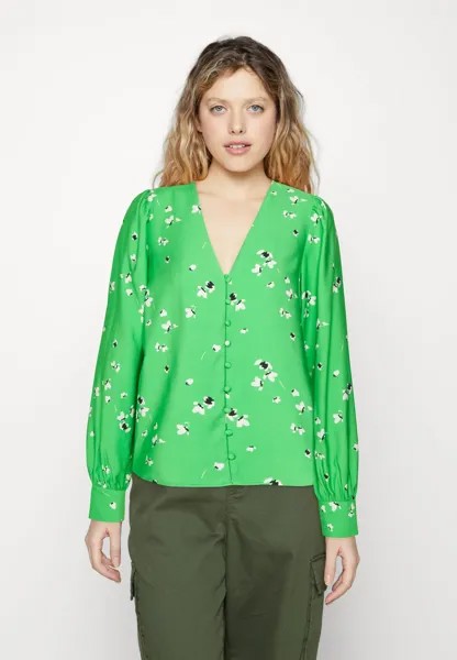 Блузка YAS, зеленый