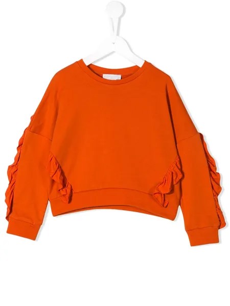 Stella McCartney Kids толстовка с оборками