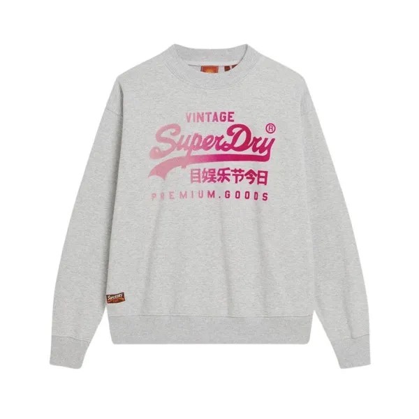 Толстовка Superdry Tonal Vl Loose, серый