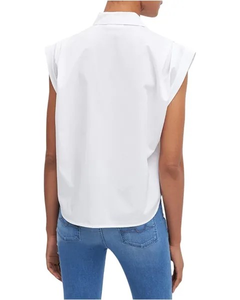 Рубашка 7 For All Mankind Sleeveless Button-Up Shirt, белый