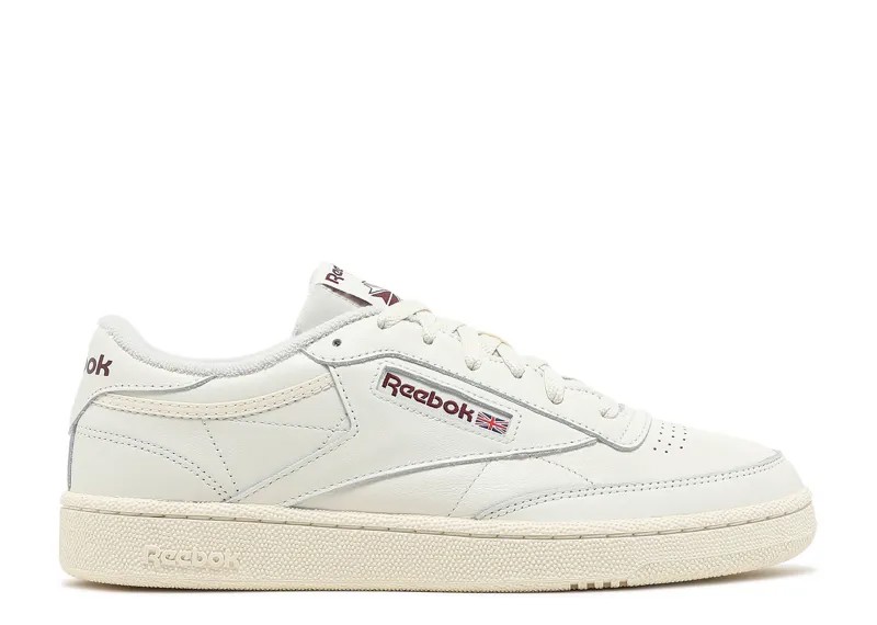 Кроссовки Reebok Club C 85 'Classic White Collegiate Burgundy', белый