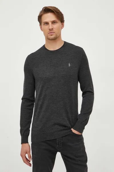 Шерстяной свитер Polo Ralph Lauren, серый
