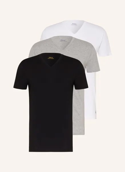 3 упаковки футболок Polo Ralph Lauren, черный
