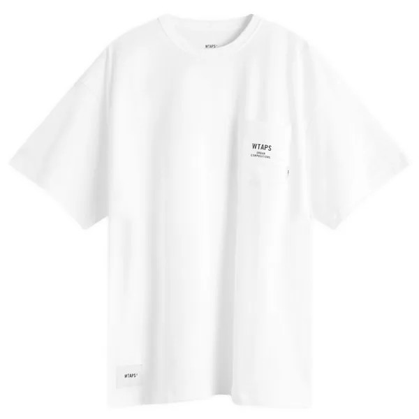 Футболка Wtaps 23 Print Pocket T-Shirt, белый