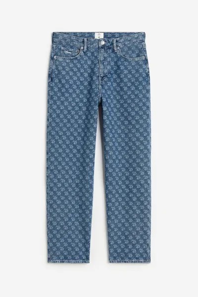Джинсы H&M x Disney100 Loose, синий