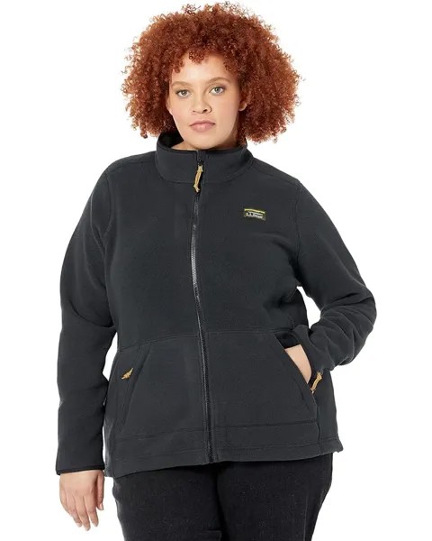 Куртка L.L.Bean Plus Size Mountain Classic Fleece, черный