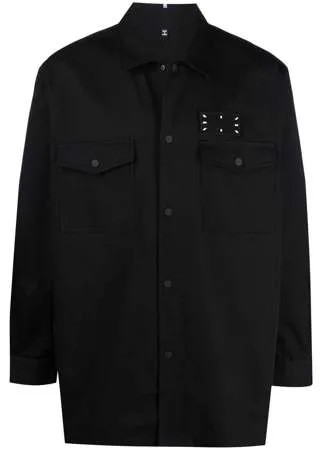 MCQ куртка-рубашка с принтом