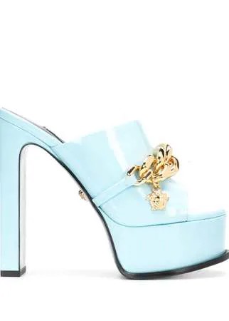 Versace мюли Medusa Chain на платформе
