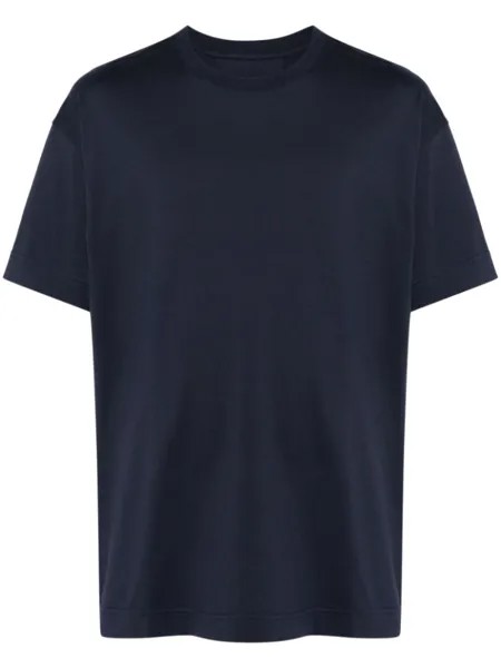 Givenchy футболка с тисненым логотипом, синий