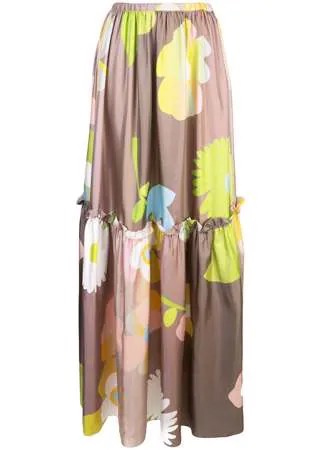 Cynthia Rowley длинная юбка Ashley Pop с цветочным принтом