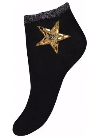 Носки женские Mademoiselle 9522-5 (золотая звезда) black (чёрный) Unica (35-40)