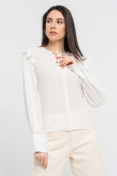 Воздушная блузка-туника United Colors Of Benetton, белый