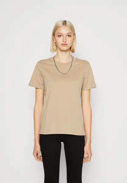 Базовая футболка PCRIA SOLID TEE Pieces, цвет silver mink