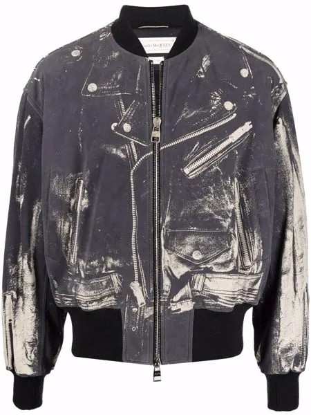 Alexander McQueen бомбер на молнии