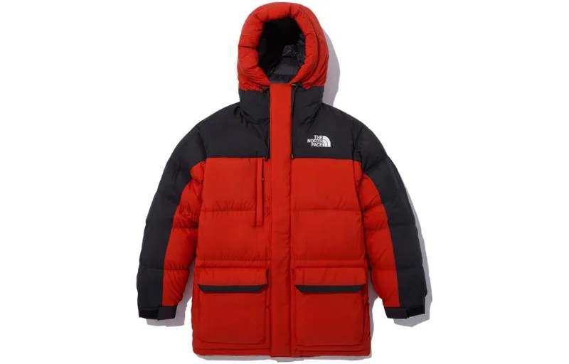 Пуховик мужской красный The North Face, красный