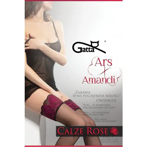 Чулки  Gatta, 20 den, ароматизированные, матовые, размер 3-4, черный