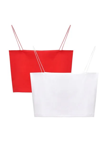 Топ Pull&Bear, цвет Red/White