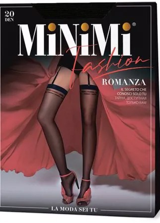 Чулки фантазийные Minimi Romanza 20 calze, размер M/L, nero (чёрный)