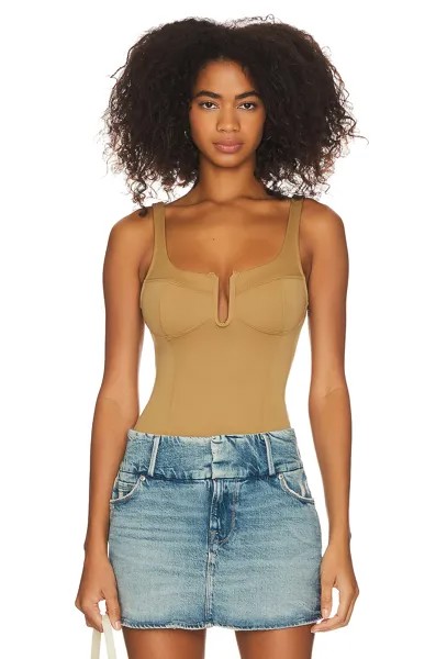 Боди Good American Scuba U Corset, цвет Pecan001