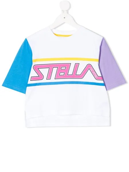 Stella McCartney Kids футболка с логотипом