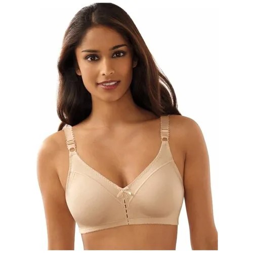 Бюстгальтер без каркасов Double Support Cotton Wirefree Bra, дымчатый, 95C