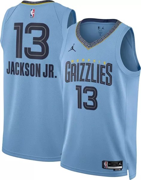 Мужская синяя майка Jordan Memphis Grizzlies Jaren Jackson Jr. #13 Dri-FIT Swingman