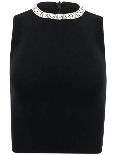 Alice + olivia топ Amity с искусственным жемчугом, черный