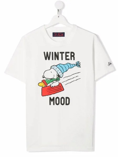 MC2 Saint Barth Kids футболка с принтом Snoopy