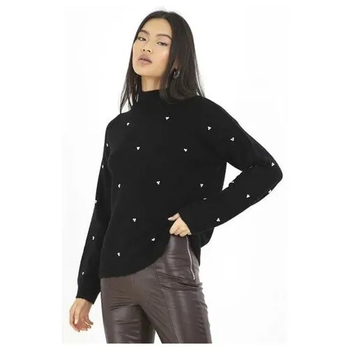 Пуловер для женщин, Brave Soul, модель: LK-248PRILLA, цвет: черный, размер: S