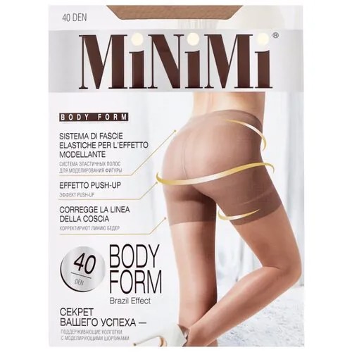 Колготки MiNiMi Body Form 40 den, размер 3-M, caramello (бежевый)