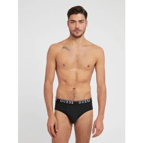 Трусы GUESS, 3 шт., размер 50/L, черный