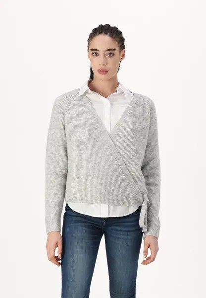 Джемпер VMFILUCA V-NECK WRAP CARDIGAN Vero Moda, пестрый светло-серый