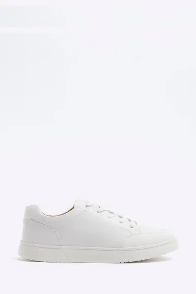 Спортивная обувь смешанной текстуры River Island, белый