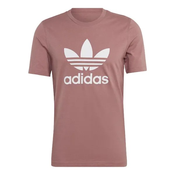 Футболка Adidas originals T-Logo Sports Breathable Short Sleeve T Wine Red T-Shirt, Красный