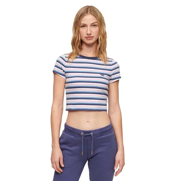 Футболка Superdry Vintage Stripe Crop, синий