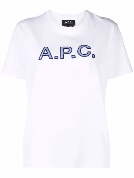 A.P.C. футболка с логотипом