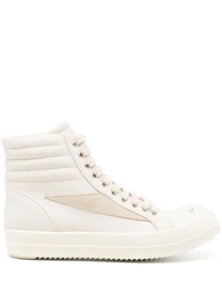 Rick Owens DRKSHDW Lido high-top sneakers, нейтральный цвет
