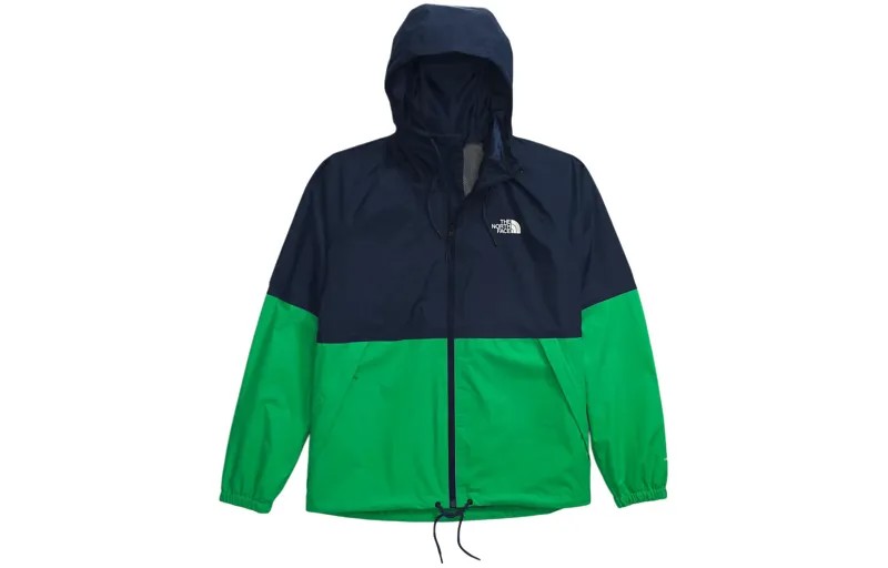 Куртка мужская темно-синяя/изумрудно-зеленая The North Face, темно-синий/зеленый