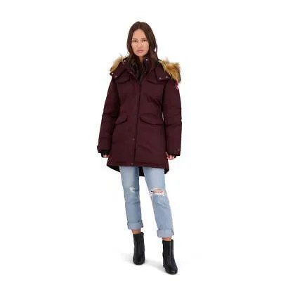 Женская фиолетовая парка из искусственного меха Canada Weather Gear, верхняя одежда L BHFO 5189