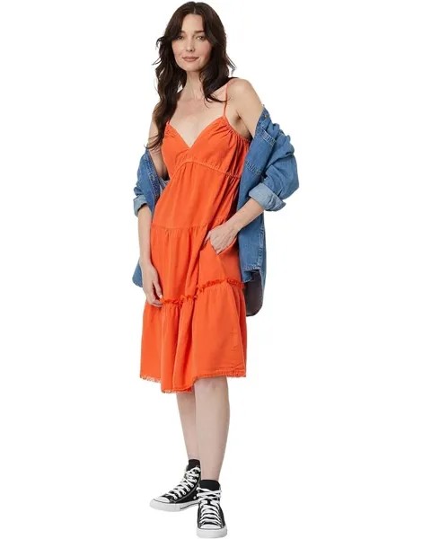 Платье KUT from the Kloth Zaniah - Short w/ Side Pockets, цвет Tangerine