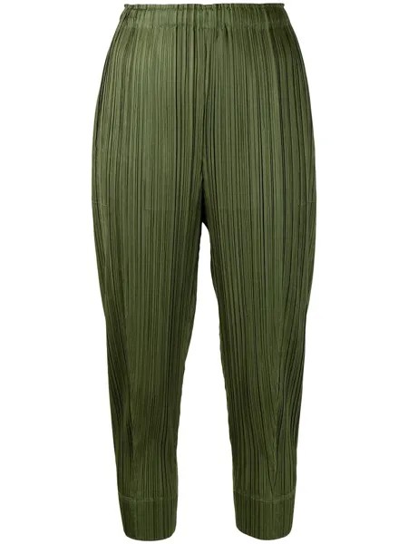 Pleats Please Issey Miyake укороченные плиссированные брюки