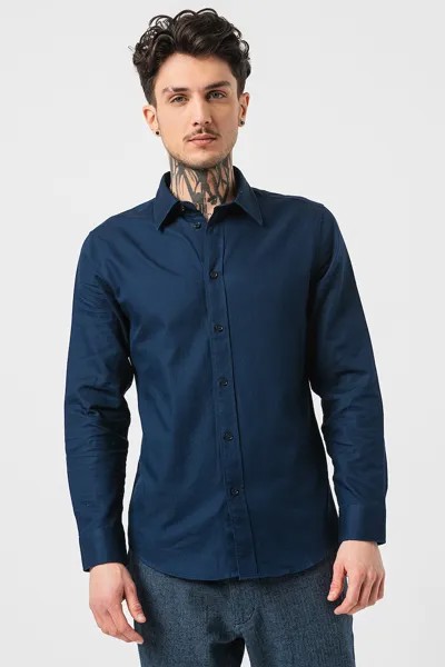 Классическая рубашка с воротником Esprit, синий