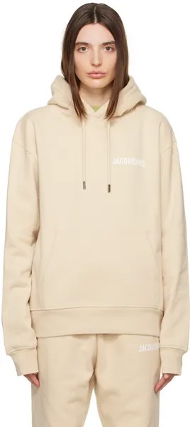 Худи 'Le Sweatshirt Jacquemus' бежевого цвета