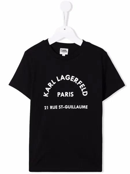 Karl Lagerfeld Kids футболка с логотипом