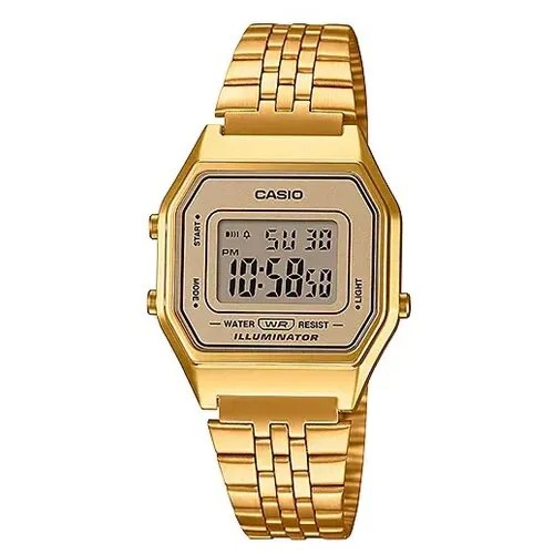 Наручные часы CASIO Vintage LA680WGA-9, золотой, черный