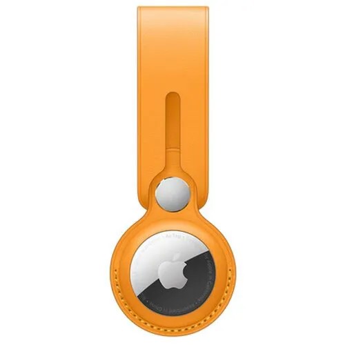 Кожанный брелок-подвеска для AirTag Leather Loop California Poppy
