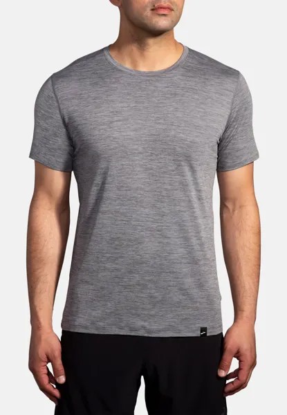 Спортивная футболка Short Sleeve Brooks, цвет charcoal
