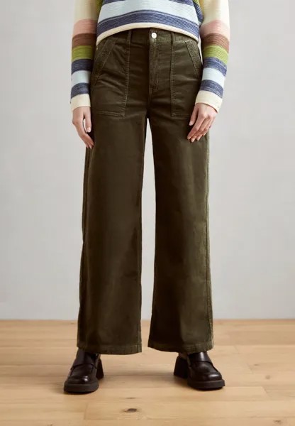 Брюки Wide Leg Marks & Spencer, цвет hunter green